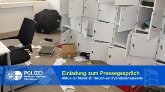Polizeipräsidium Oberhausen: POL-OB: Einladung zum Pressegespräch -für Medienvertreterinnen und Medienvertreter-