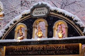 Heinzel GmbH: Deutschlands spektakulärste Eislauf-Erlebniswelt / "Heinzels Wintermärchen" in der Kölner Altstadt lädt erstmals zum Eisvergnügen (FOTO)