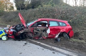 Polizeidirektion Neustadt/Weinstraße: POL-PDNW: Verkehrsunfall mit 3 schwerletzten Personen