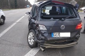 Polizeidirektion Landau: POL-PDLD: Wörth - LKW übersehen - ein Leichtverletzter