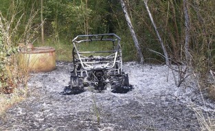 Polizei Düren: POL-DN: Strandbuggy entwendet - abgebrannt aufgefunden