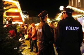 Polizeidirektion Osnabrück: POL-OS: Sicherheit auf den Weihnachtsmärkten in der Region