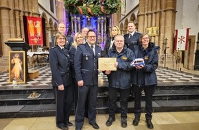 Polizeipräsidium Südosthessen: POL-OF: Ökumenischer Gottesdienst des Polizeipräsidiums Südosthessen in der Einhardbasilika: Über 1.500 Euro an "Wünschewagen" gespendet