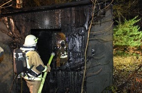 Kreisfeuerwehrverband Pinneberg: FW-PI: Klein Offenseth-Sparrieshoop: Brennen mehrere Gartenhütten