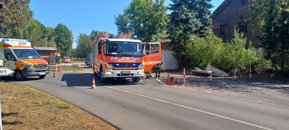 Feuerwehr Kaarst: FW-NE: Unfall auf Verkehrsübungsplatz
