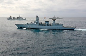 Presse- und Informationszentrum Marine: Fregatte "Hamburg" kehrt nach sechs Monaten als NATO Flaggschiff zurück in den Heimathafen