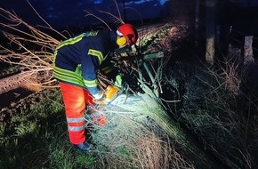 Feuerwehr Flotwedel: FW Flotwedel: Abschließende Pressemitteilung - Sturmtief Ylenia / Insgesamt vier Einsätze für die Feuerwehren der Samtgemeinde Flotwedel