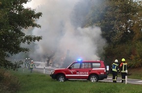 Polizeidirektion Wittlich: POL-PDWIL: LKW-Brand auf der B51