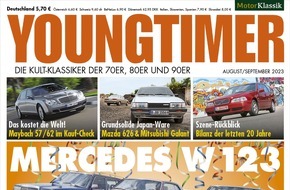 Motor Presse Stuttgart: 20 Jahre YOUNGTIMER: Jubiläumsausgabe wirft einen Blick in den Rückspiegel