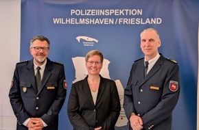 Polizeiinspektion Wilhelmshaven/Friesland: POL-WHV: Personalwechsel in der Polizeiinspektion Wilhelmshaven/Friesland, Jantje Zimmermann-G&auml;de neue Leiterin des Zentralen Kriminaldienstes