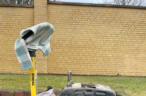 Landespolizeiinspektion Nordhausen: LPI-NDH: Herrenlose Rüttelplatte aufgefunden