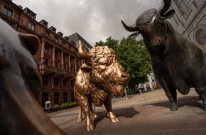BISON powered by Boerse Stuttgart Group: BISON setzt neues Symbol am Frankfurter B&ouml;rsenplatz