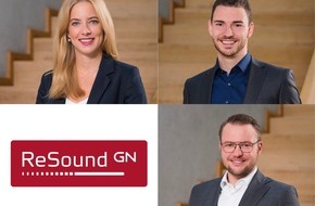 GN Hearing GmbH: 3-fache Verstärkung für Vertriebsteam von ReSound und Interton: Mit Jördis Cohrs, Michael Mark und Sebastian Wülfing setzt GN erneut auf branchenerfahrene Kundenbetreuer, Vertriebsleiter Kay Stamer verabschiedet sich