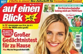 Bauer Media Group, auf einen Blick: Aktuelle Umfrage von "auf einen Blick": Jeder 3. würde wegen Wiederholungen im Sommer am liebsten TV-Gebühren kürzen