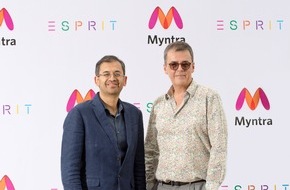 Esprit Holdings Limited: Esprit schließt mit Myntra Partnerschaft für eine erfolgreiche Rückkehr nach Indien / Ausbau des breit gefächerten Online-Vertriebs und Eröffnung von 15 Filialen in den nächsten fünf Jahren