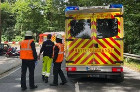 Polizei Mettmann: POL-ME: 68-jähriger Motorrollerfahrer bei Alleinunfall schwer verletzt - Erkrath - 2407027