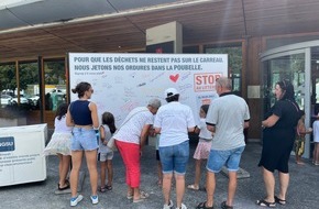 IG saubere Umwelt IGSU: Communiqué: «Aire de repos de Martigny: nos affichent attendent les messages anti-littering des automobilistes»