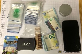 Bundespolizeidirektion Sankt Augustin: BPOL NRW: Bundespolizei stellt mutmaßlichen Drogendealer fest