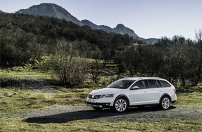 Skoda Auto Deutschland GmbH: SKODA OCTAVIA SCOUT: Robuster Allrounder erhält neue Technik (FOTO)