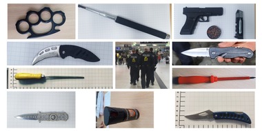 Bundespolizeidirektion Sankt Augustin: BPOL NRW: Bundespolizei zieht Bilanz zur Waffenverbotszone am Wochenende im Düsseldorfer Hauptbahnhof +++Foto+++