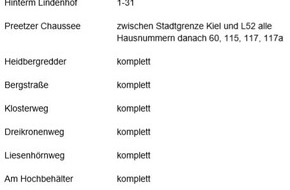 Polizeidirektion Kiel: POL-KI: 201126.1 Schwentinental / Kiel: Aktualisierte Informationen zur Bombenentschärfung (Folgemeldung zu 201125.2)