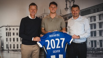 HERTHA BSC GmbH & Co. KGaA  : Linus Gechter verlängert seinen Vertrag