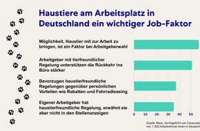 Mars GmbH: Ein Hund im B&uuml;ro! F&uuml;r 57 % der deutschen Arbeitnehmer:innen sind haustierfreundliche Regelungen ein m&ouml;glicher Jobwechsel-Faktor