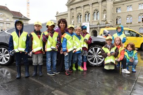 Doris Leuthard ambassadrice de la campagne «Roues arrêtées,enfants en sécurité»