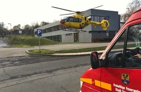 Feuerwehr Sprockhövel: FW-EN: Notarzt kommt aus der Luft