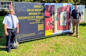 Freiwillige Feuerwehr Bedburg-Hau: FW-KLE: "Drück Dich nicht, wenn der Gedrückt wird" - Freiwillige Feuerwehr Bedburg-Hau setzt Kampagne für neue Einsatzkräfte fort