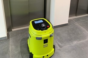 Schindler Deutschland: Reinigungsroboter nutzt erstmals selbstst&auml;ndig Schindler Aufz&uuml;ge im Bauknecht-Quartier Bottrop