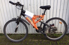 Kreispolizeibehörde Rhein-Kreis Neuss: POL-NE: Mutmaßlicher Fahrraddieb gestellt - Kripo ermittelt und fragt: Wem gehört das Fahrrad? (Bild anbei)