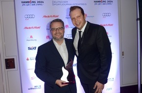 Sky Deutschland: Die Sky Bundesliga-Konferenz als "Beste Sportsendung" beim Deutschen Sportjournalistenpreis ausgezeichnet / Burkhard Weber: "Konferenz auch nach 15 Jahren noch so packend wie am ersten Tag"