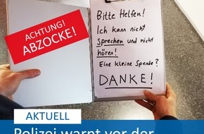 Polizei Mettmann: POL-ME: Polizei warnt vor "Klemmbrett-Masche" - Langenfeld - 2001169