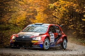 Skoda Auto Deutschland GmbH: SKODA Privatier Andreas Mikkelsen gewinnt Rallye Ungarn - Oliver Solberg wird Vierter