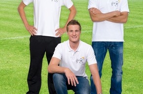 Stiftung Rechnen: Holger Badstuber, Marcell Jansen und Nuri Sahin unterstützen "Mathe macht das Tor" / Stiftung Rechnen startet bundesweiten Mathematikwettbewerb für Schulklassen (mit Bild)
