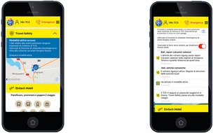 Touring Club Schweiz/Suisse/Svizzero - TCS: Grande successo della funzione "Travel Safety" dell'app TCS