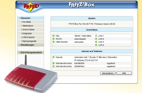 AVM GmbH: AVM FRITZ!Box Upgrade / Downloadstart für neue FRITZ!Box-Firmware / Kostenfreies Upgrade liefert Mehrwert bei DSL, VoIP und WLAN