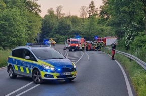 Kreispolizeibehörde Unna: POL-UN: Zu einem Verkehrsunfall kam es am 25.05.2023 gegen 20.15 Uhr. Ein 56-jährger Unnaer befuhr mit seinem Kraftrad die Pelkumer Straße (L665) in Fahrtrichtung Bönen.