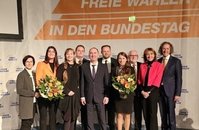 FREIE WÄHLER Bundesvereinigung: FREIE WÄHLER Bundesparteitag: Hubert Aiwanger erneut zum Bundesvorsitzenden gewählt