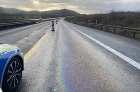 Polizeiinspektion Göttingen: POL-GÖ: (73/2024) Dieselspur auf A 38: Autobahn in Richtung Halle ab Anschlussstelle Deiderode aktuell voll gesperrt/Erstmeldung