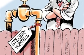 Bundesgeschäftsstelle Landesbausparkassen (LBS): Grenzenlose Steuervorteile / Handwerkerleistungen über den eigenen Grund hinaus absetzbar (BILD)