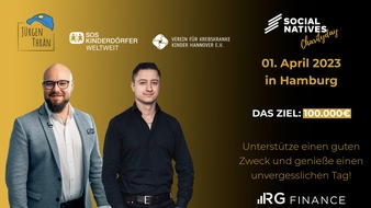 RG Finance GmbH: Die RG Finance GmbH auf dem SocialNatives Charityday in Hamburg: Finanzexperte Robert Giebenrath teilt für einen guten Zweck seine Expertise