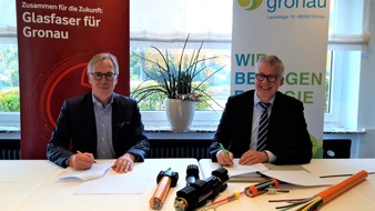 Vodafone GmbH: Highspeed-Internet für Gronau: Stadtwerke Gronau und Vodafone bauen hochmodernes Glasfaser-Netz