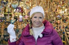 ZDF: "Kiwis großer Weihnachtsmarkt-Check" im ZDF/ Andrea Kiewel testet in Hamburg, Dresden, Köln und Nürnberg (FOTO)