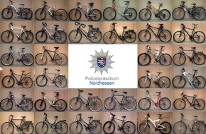 Polizeipräsidium Nordhessen - Kassel: POL-KS: Bekämpfung des Fahrraddiebstahls: Polizei sucht Eigentümer von rund 30 sichergestellten Fahrrädern; Fotos auf Internetseite veröffentlicht