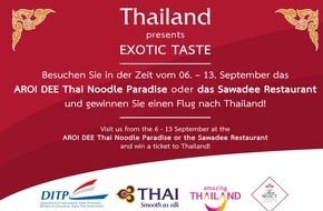 Tropical Islands Holding GmbH: Thailand präsentiert "Exotic Taste" im Tropical Islands