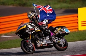 Harley-Davidson Switzerland GmbH: Medienmitteilung: Harley-Davidson feiert Archie McDonald als ersten FIM Harley-Davidson Bagger World Cup Champion