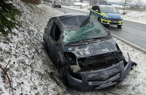 Kreispolizeibehörde Oberbergischer Kreis: POL-GM: 090221-0097: Zwei Leichtverletzte bei Glätteunfällen