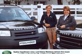 Jaguar Land Rover Deutschland GmbH - Presse Land Rover: Turnierreiterinnen Helena Weinberg und Nadine Capellmann setzen auf Land Rover